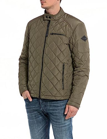 Replay Herren Steppjacke Übergangsjacke ohne Kapuze, Black 098 (Schwarz), im Sale